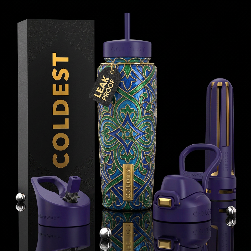 Art water bottle design