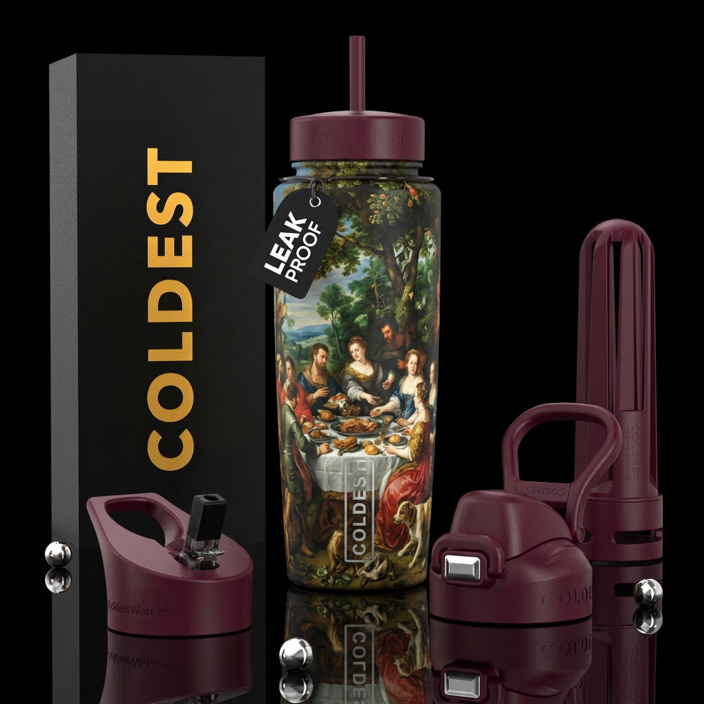 Art water bottle design