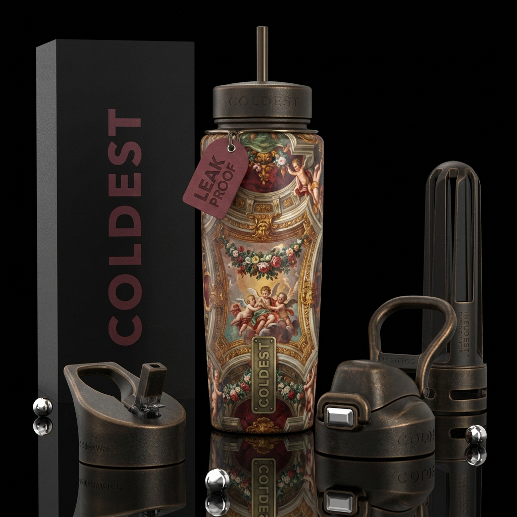 Art water bottle design