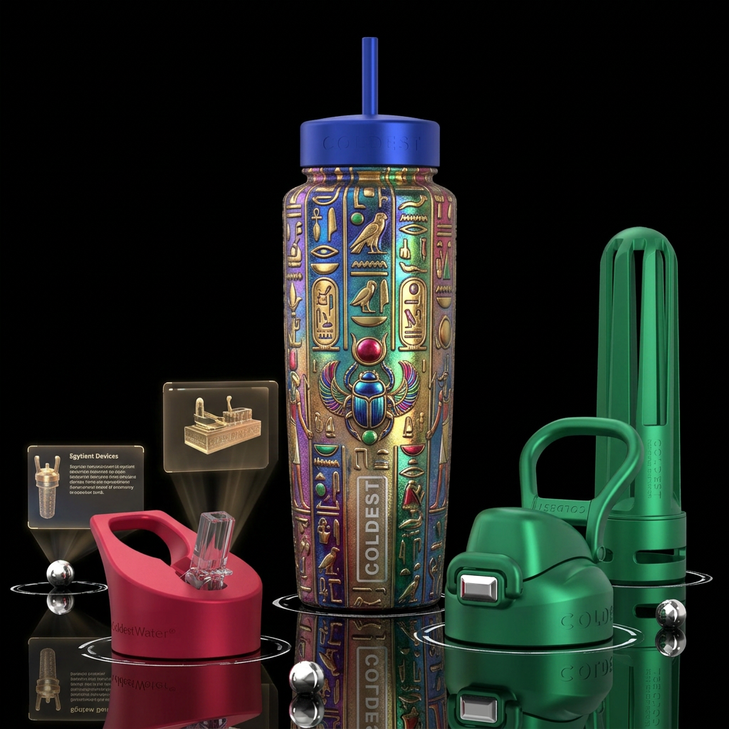 Art water bottle design