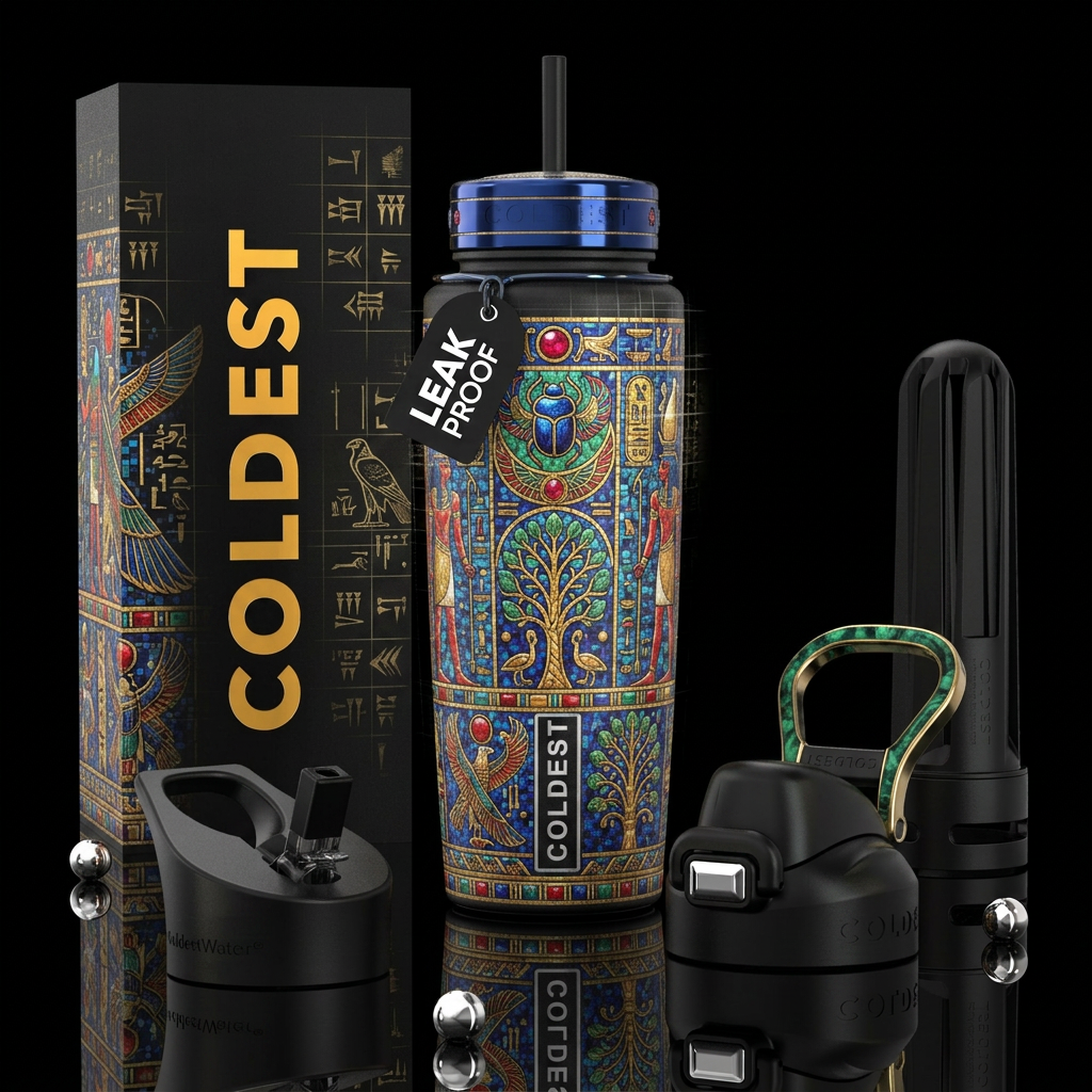 Art water bottle design