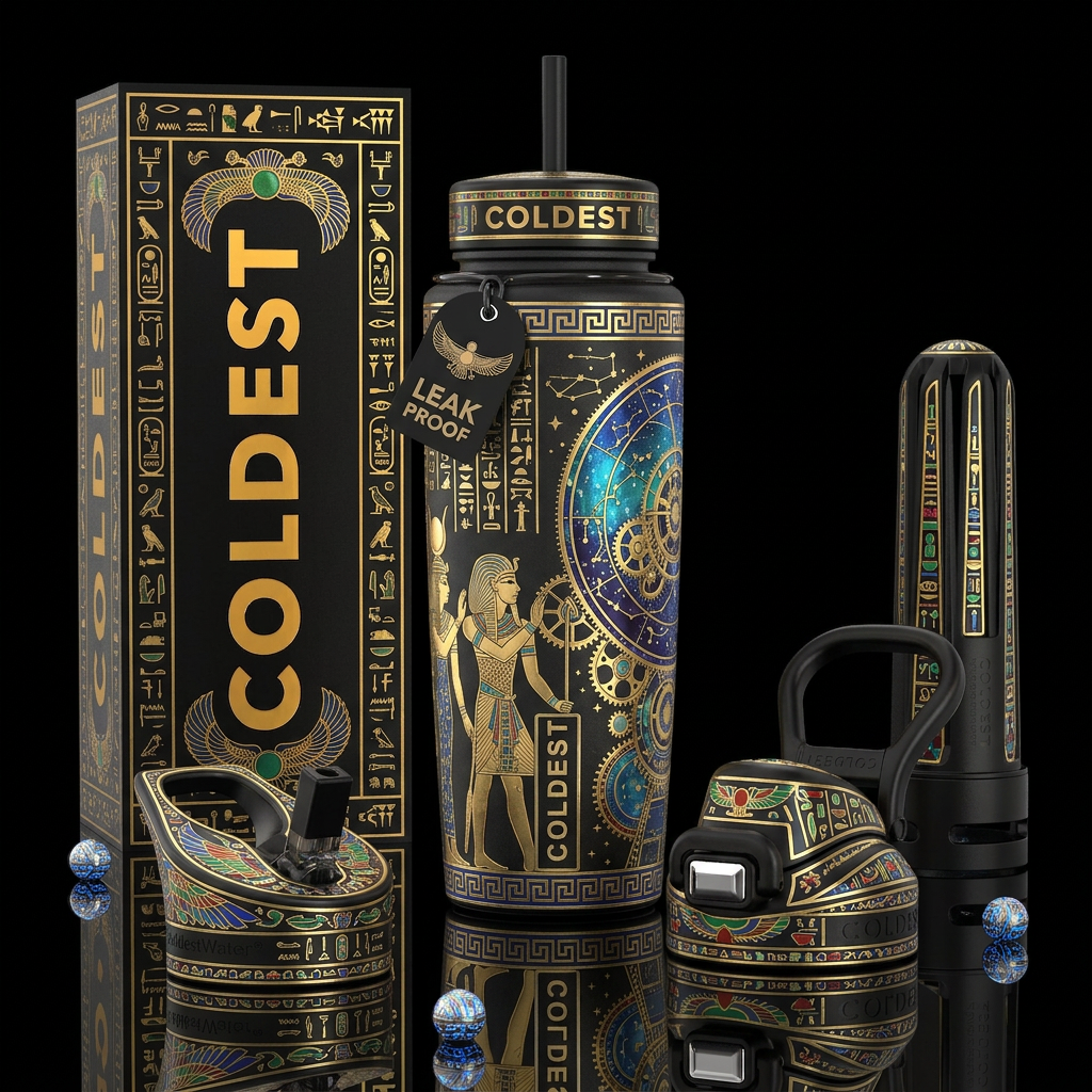 Art water bottle design