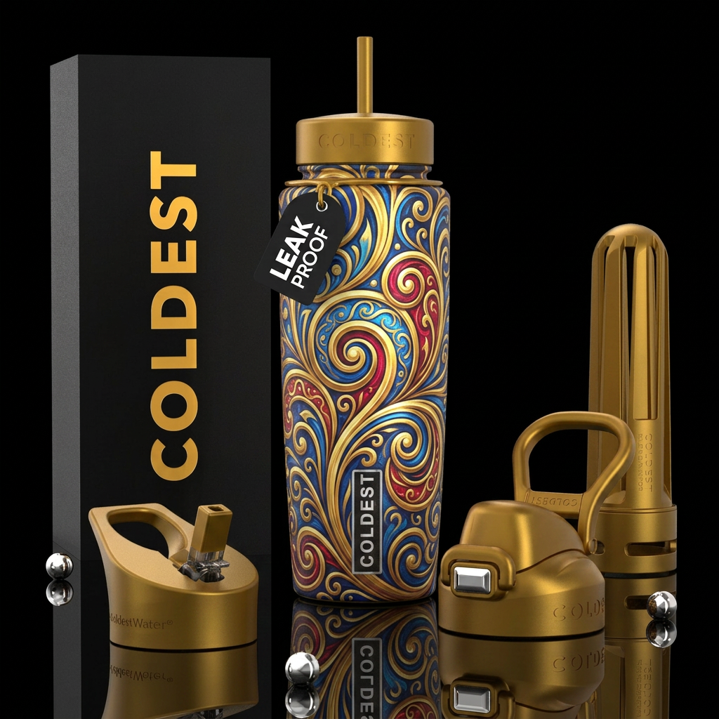 Art water bottle design