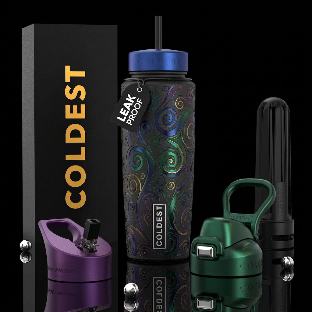 Art water bottle design