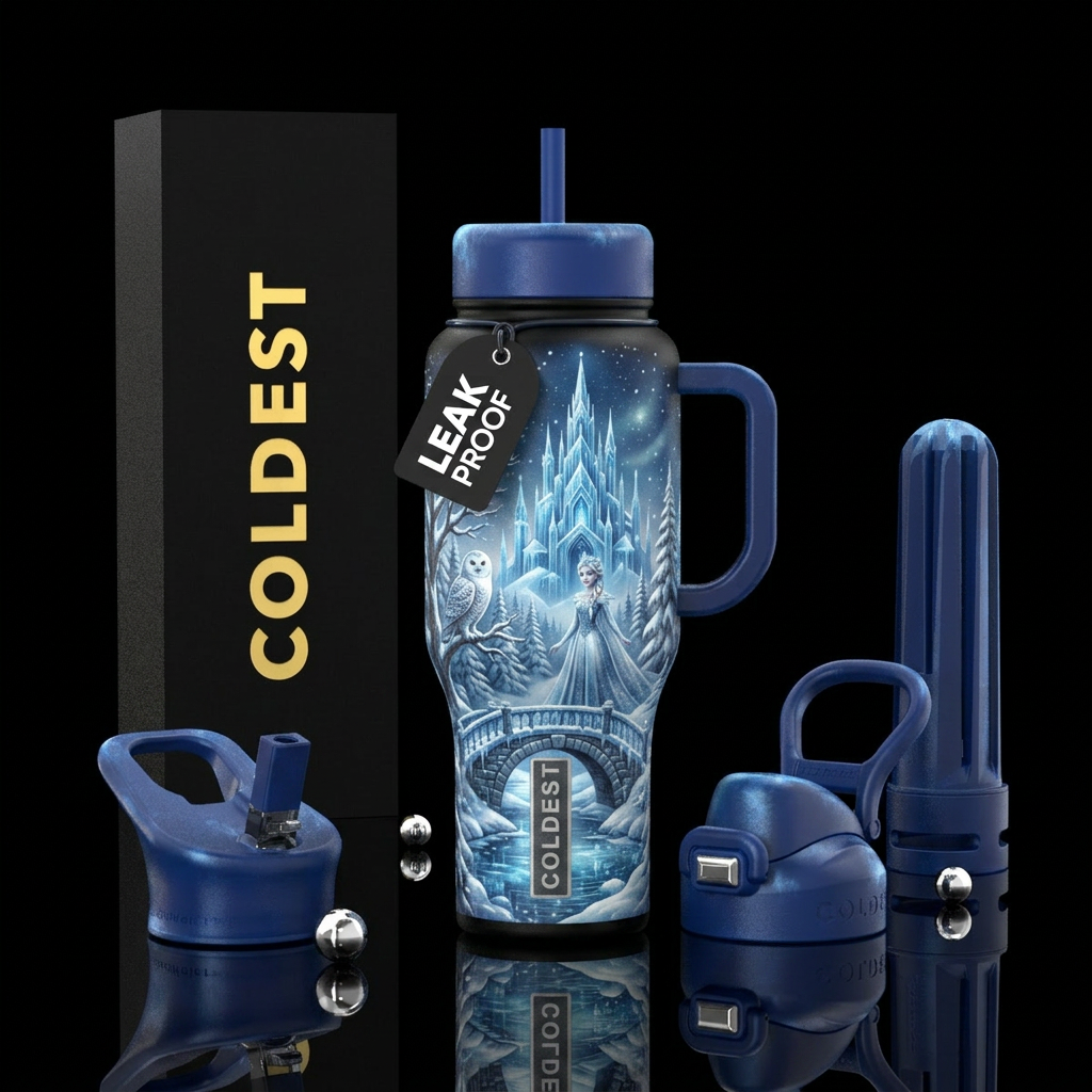 Ice Queen water bottle design