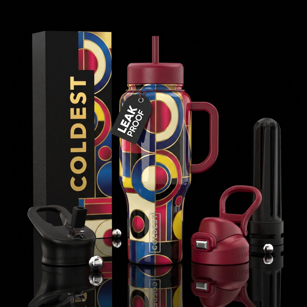 Art water bottle design