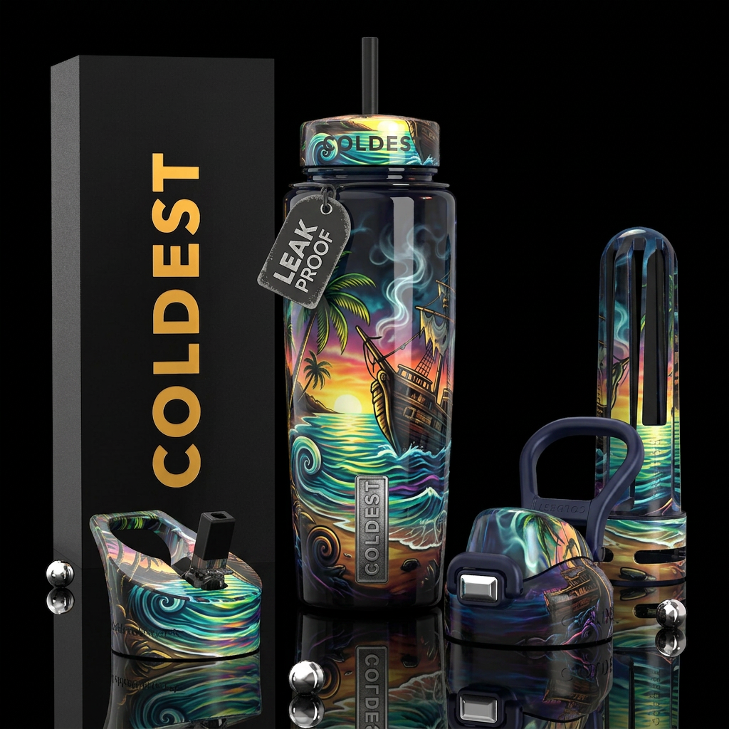 Art water bottle design