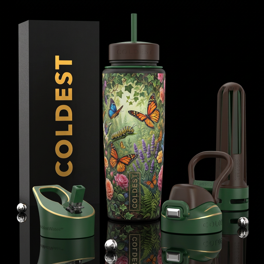 Art water bottle design