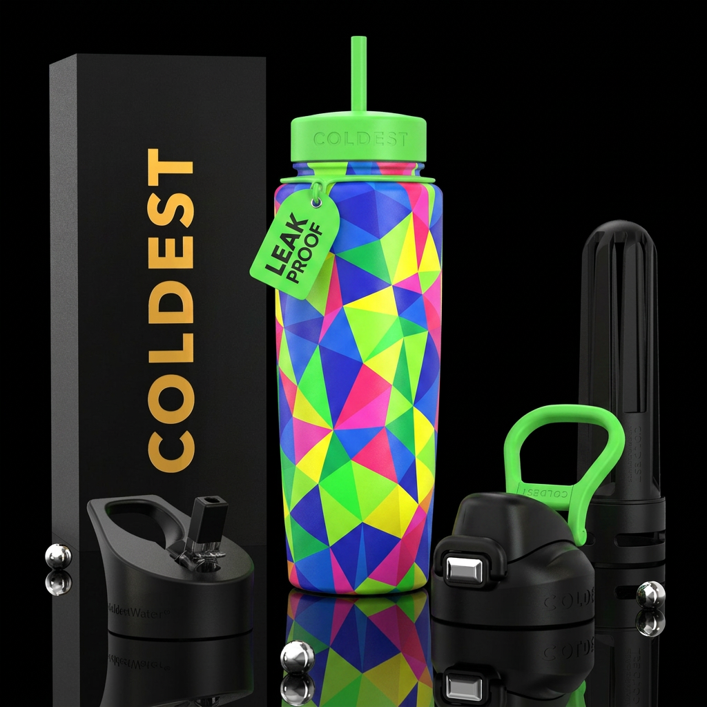 Art water bottle design