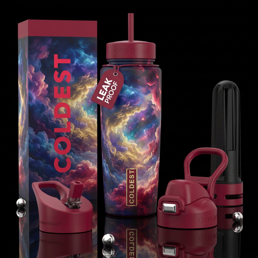 Inside the clouds water bottle design