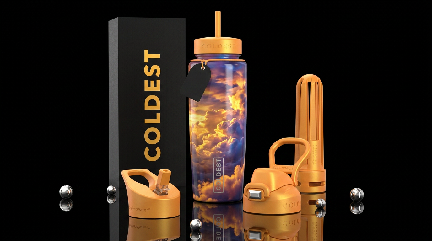 Inside the clouds water bottle design