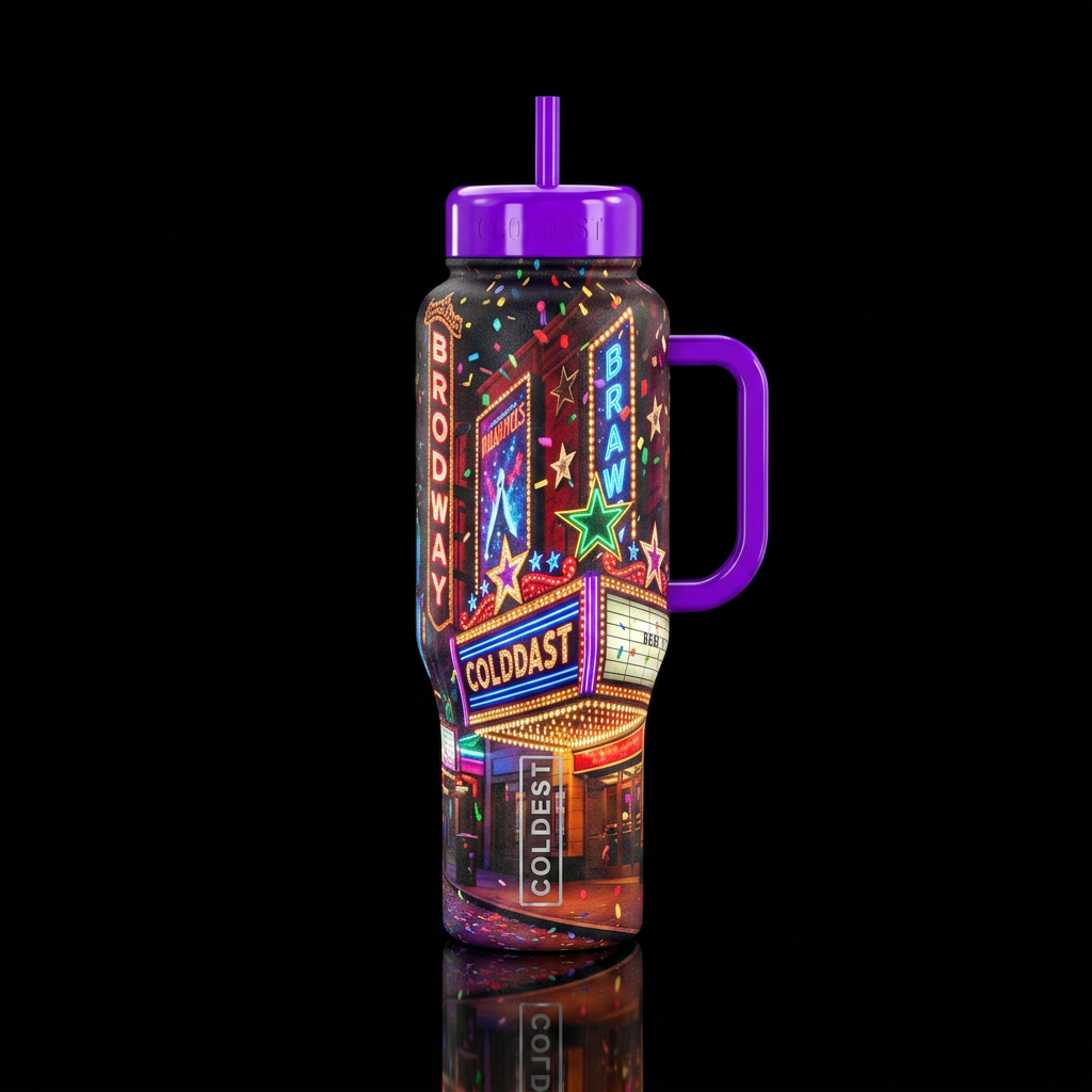Broadway water bottle design