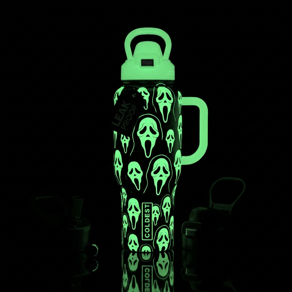 Ghostface, Glowie water bottle design