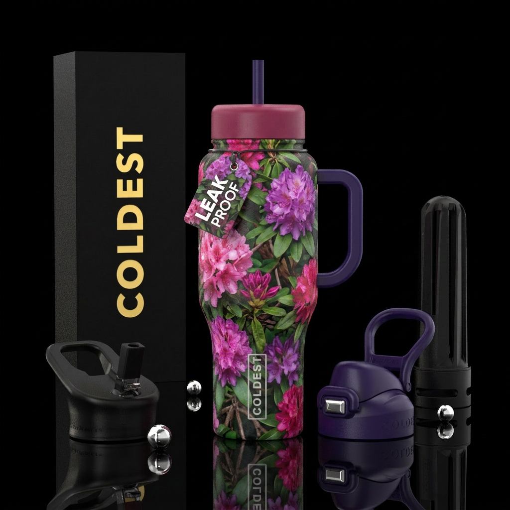 Mega Rhododendron Garden water bottle design