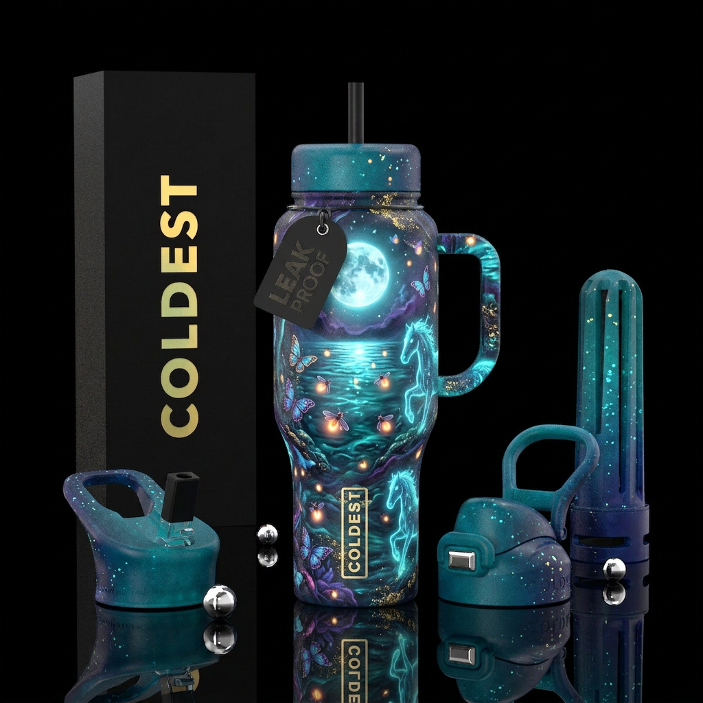 Design a bottle that has a secret lake element to ... water bottle design