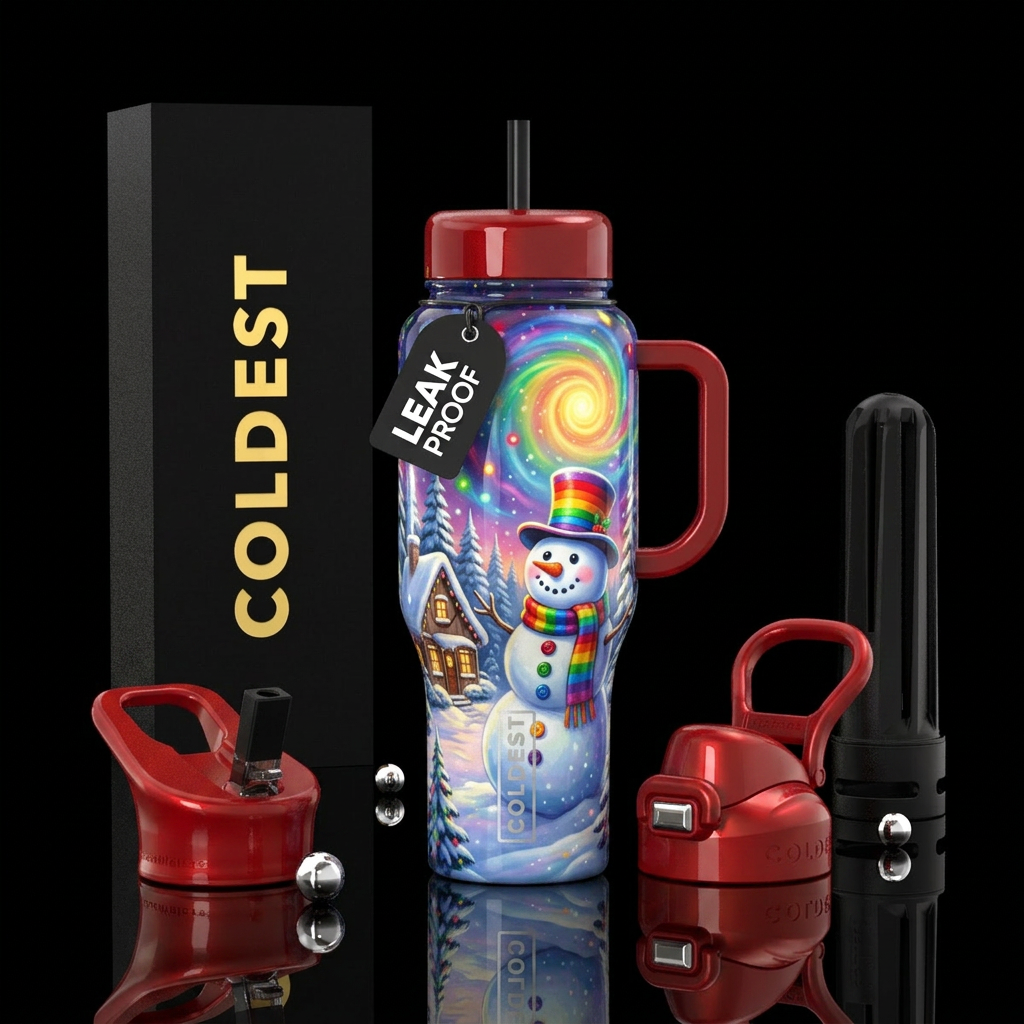 Winter Whirl water bottle design