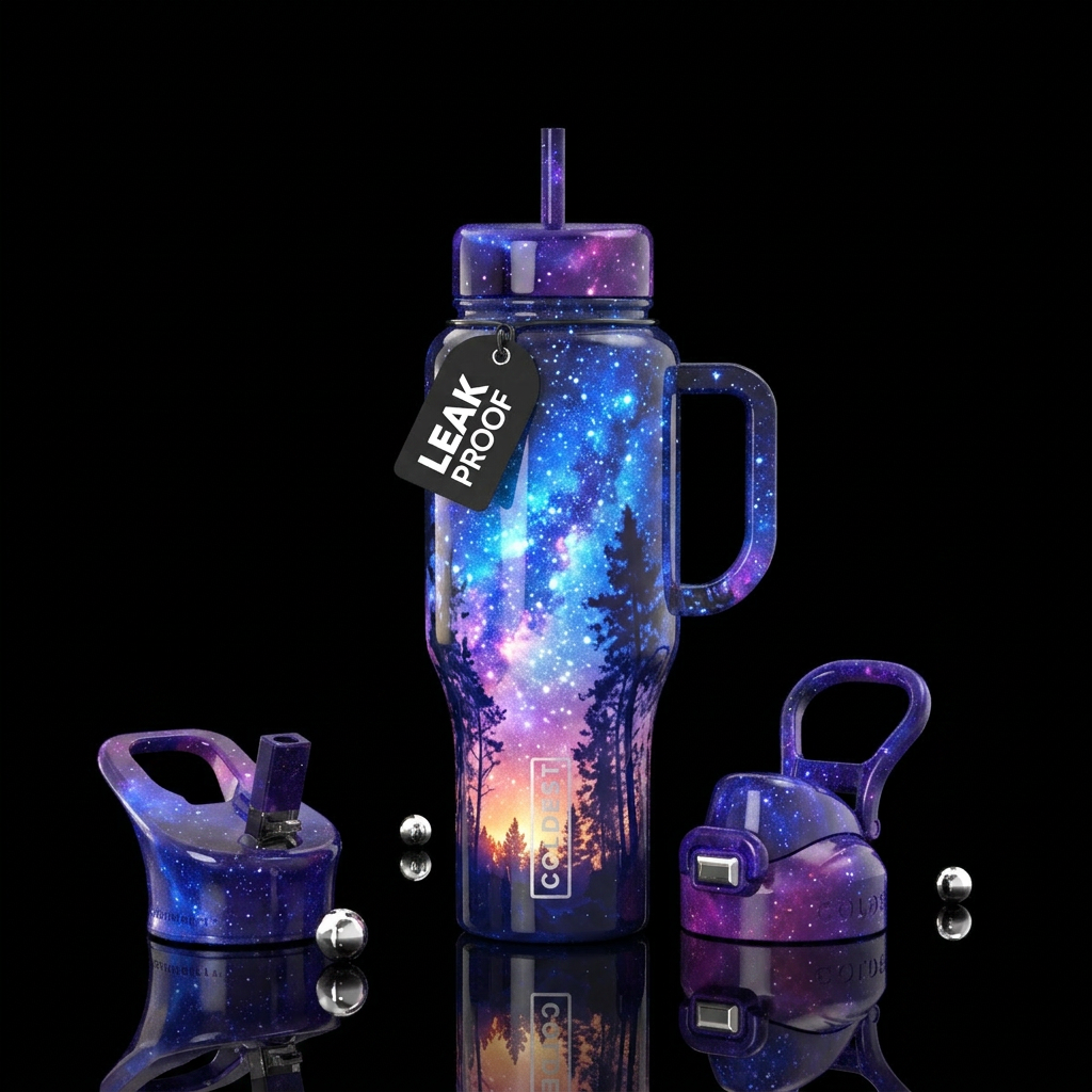 Galaxy Glare water bottle design