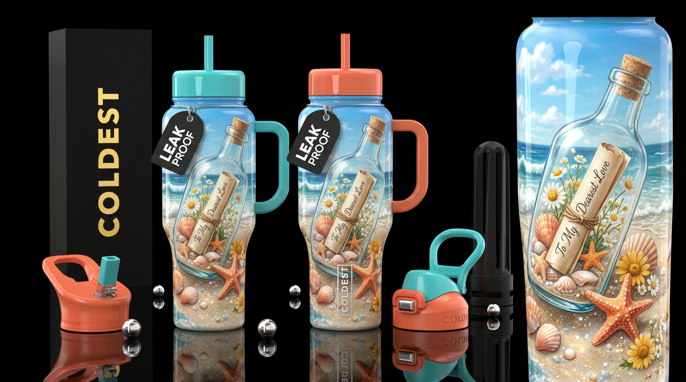 Dearest Love water bottle design