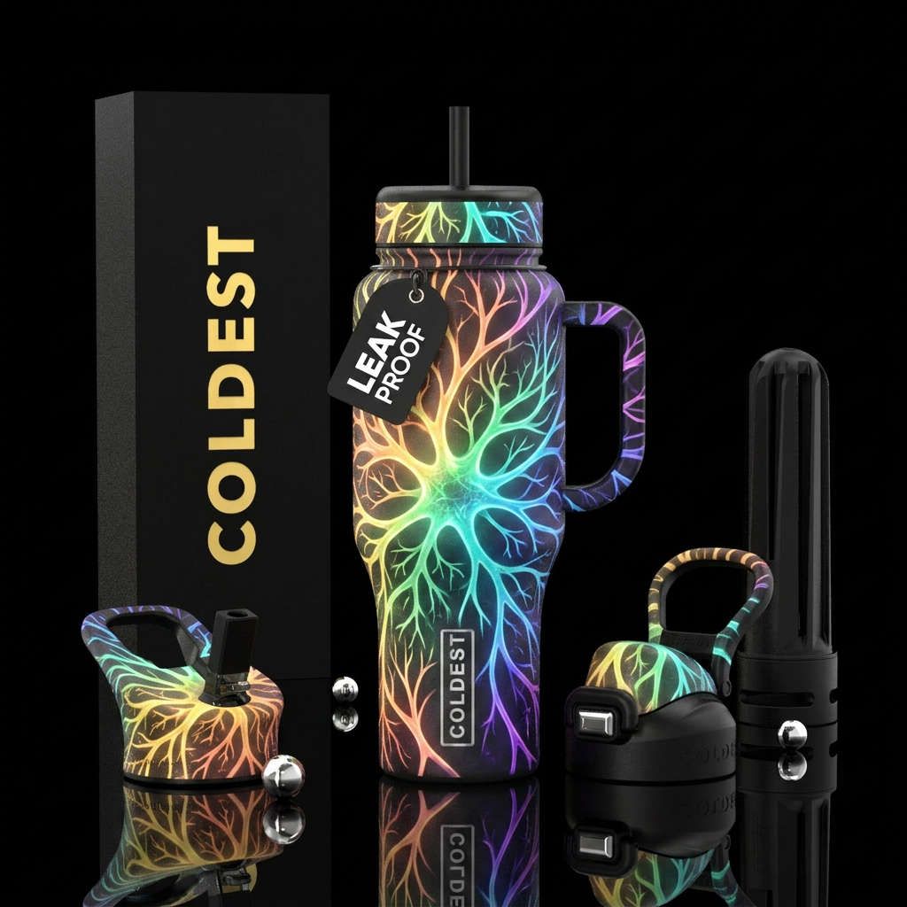 Color Current water bottle design