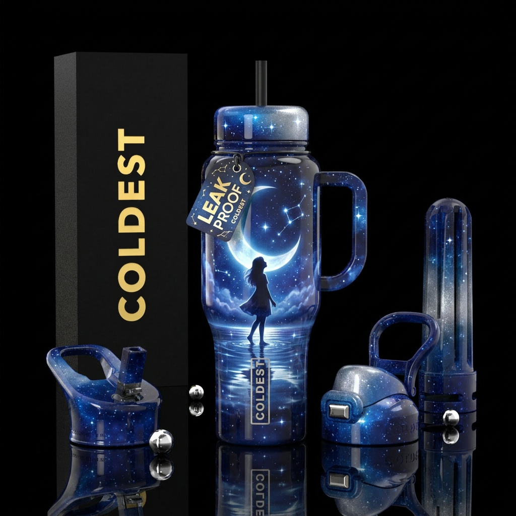 Wish upon a star water bottle design