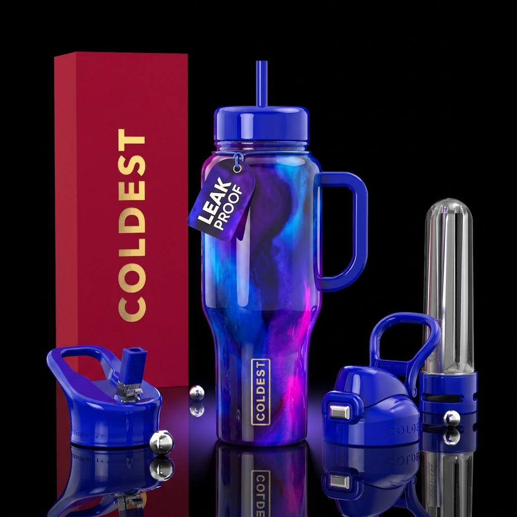 Cosmic Ink water bottle design