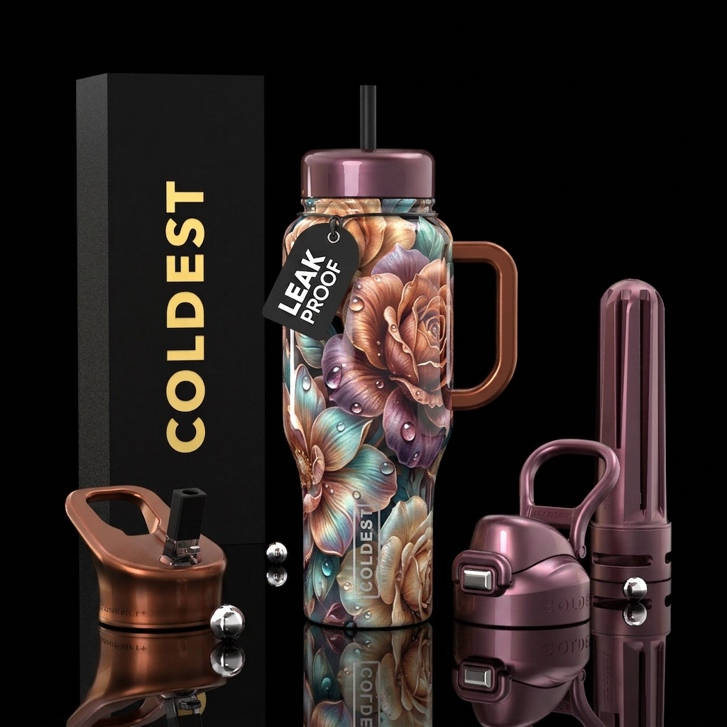 Dewdrop Elegance water bottle design