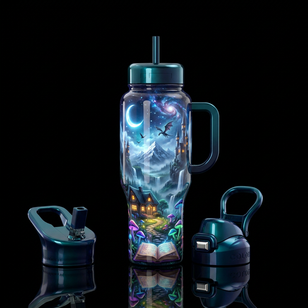 From an Open Book water bottle design