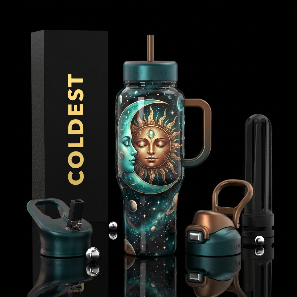 Moonlit Souls water bottle design