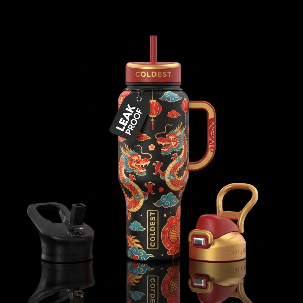 Chinese lunar water bottle design