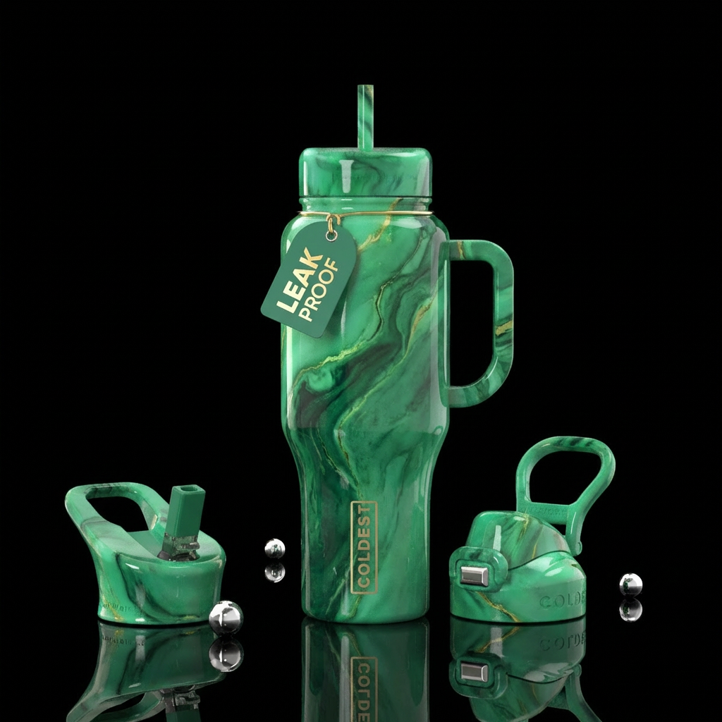 pursuit of jade water bottle design