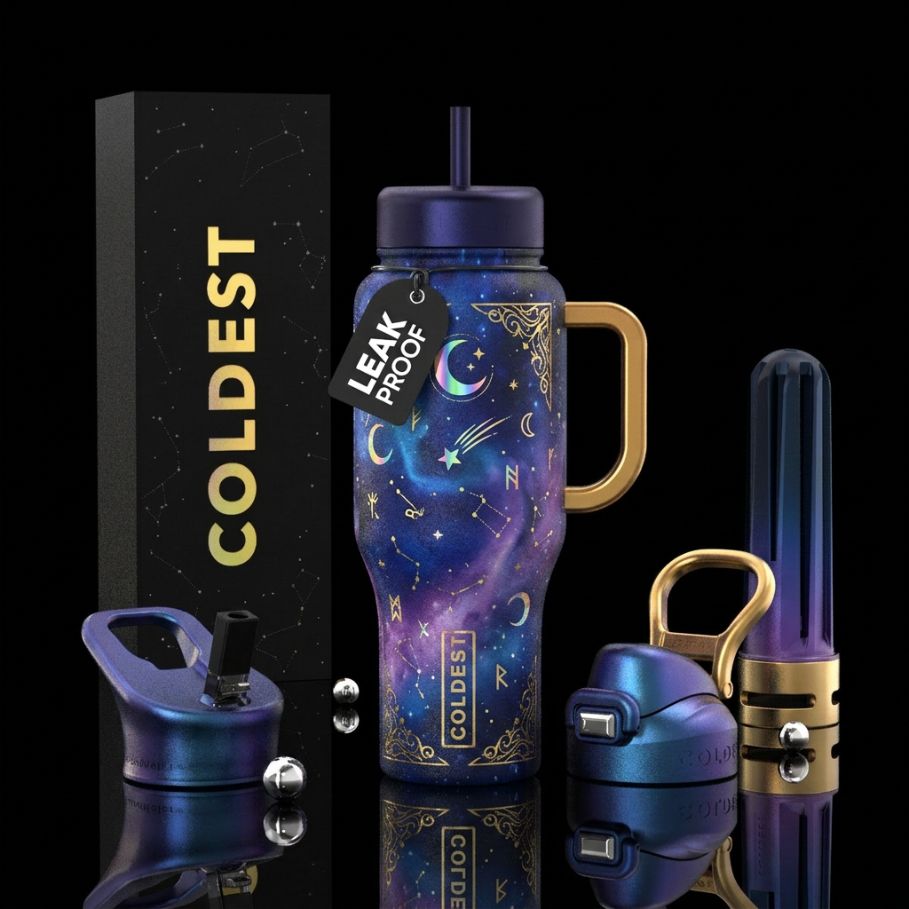 Luna magical, spellbinding water bottle design