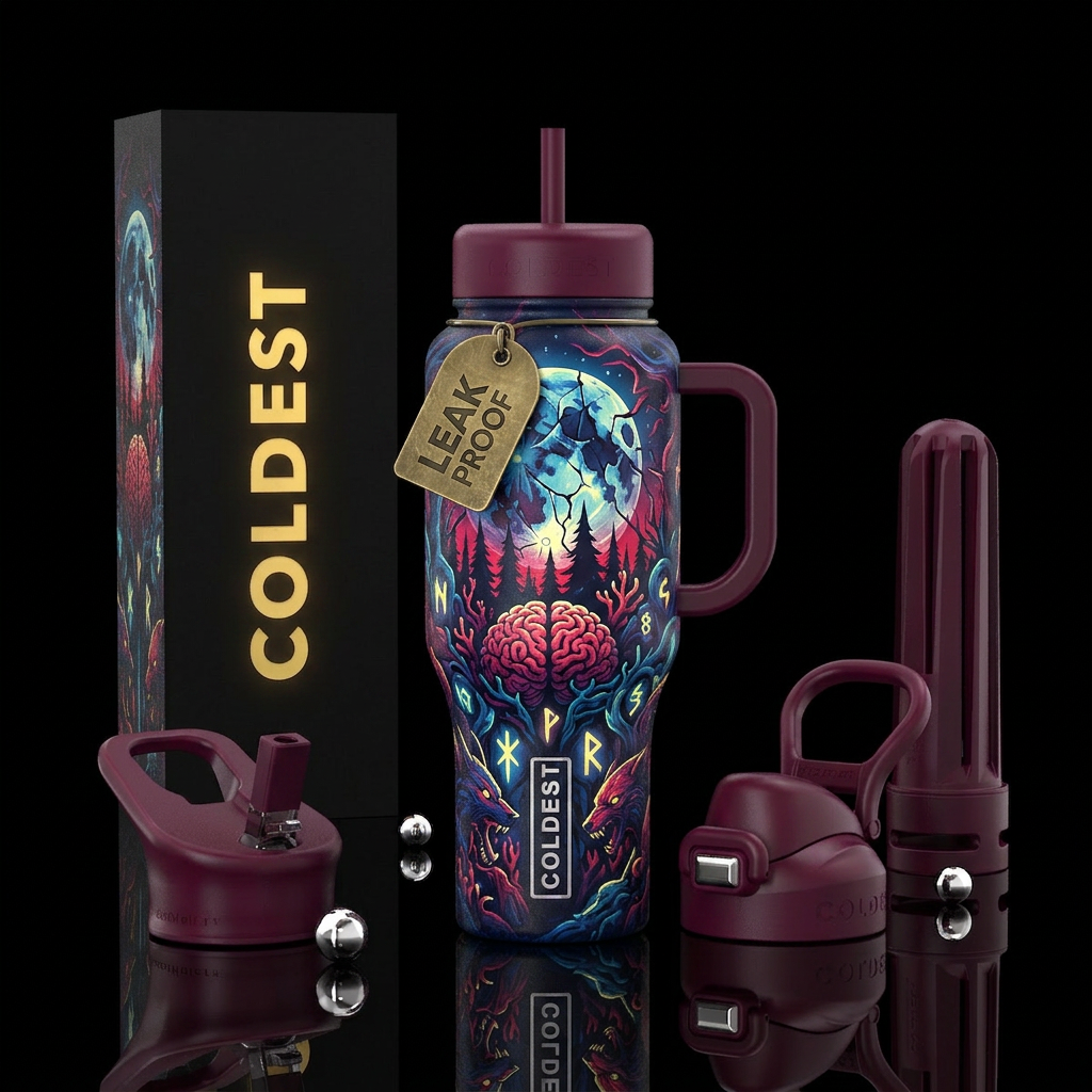 Luna horror water bottle design