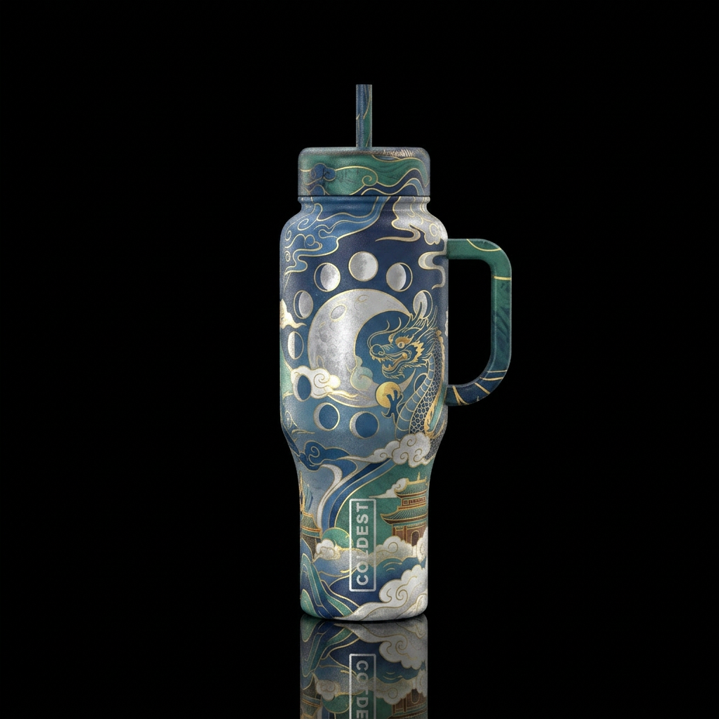 luna chinese water bottle design