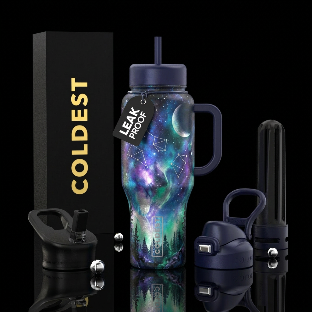 Luna crime water bottle design