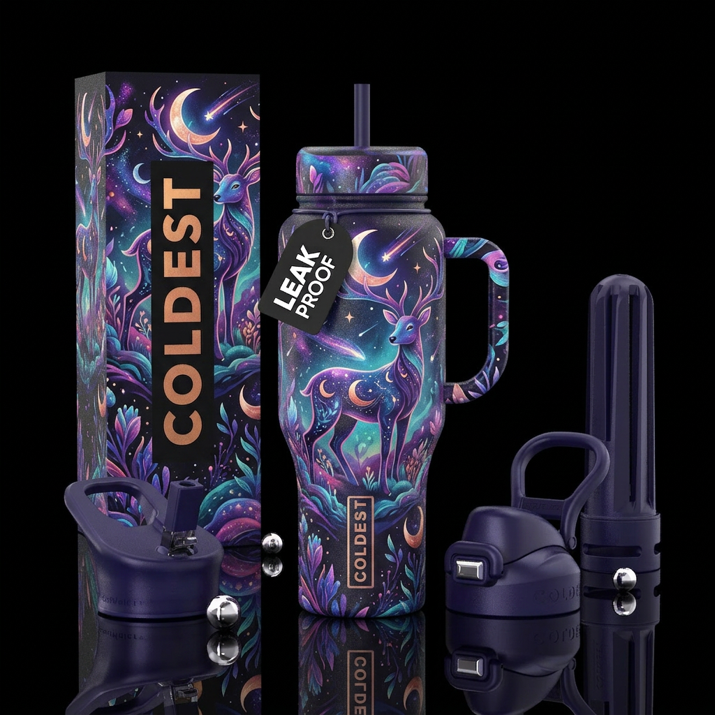 Luna deer water bottle design