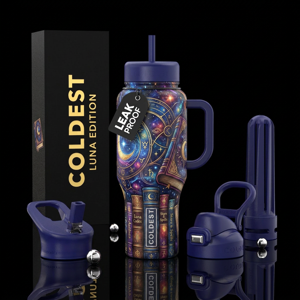 Luna Book magic water bottle design