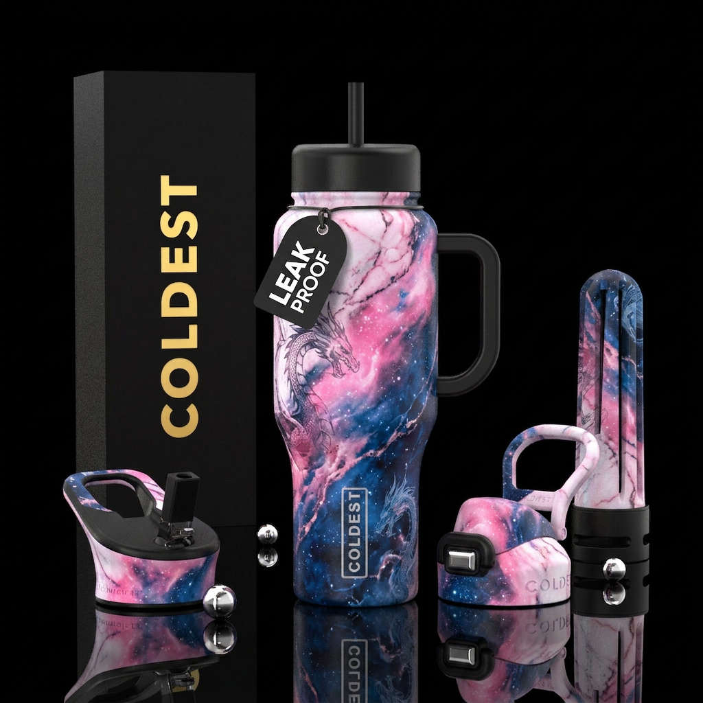 Mystical Dragon water bottle design