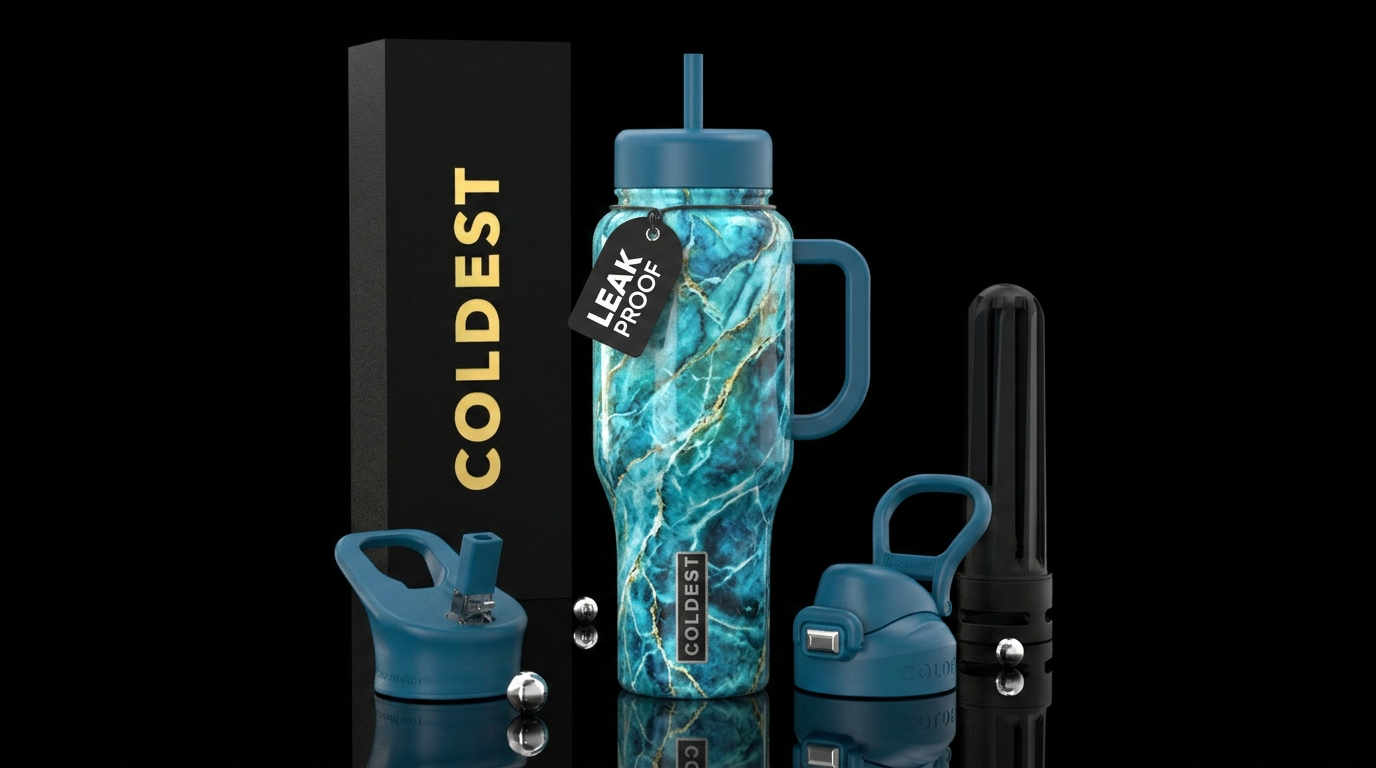 marble water water bottle design