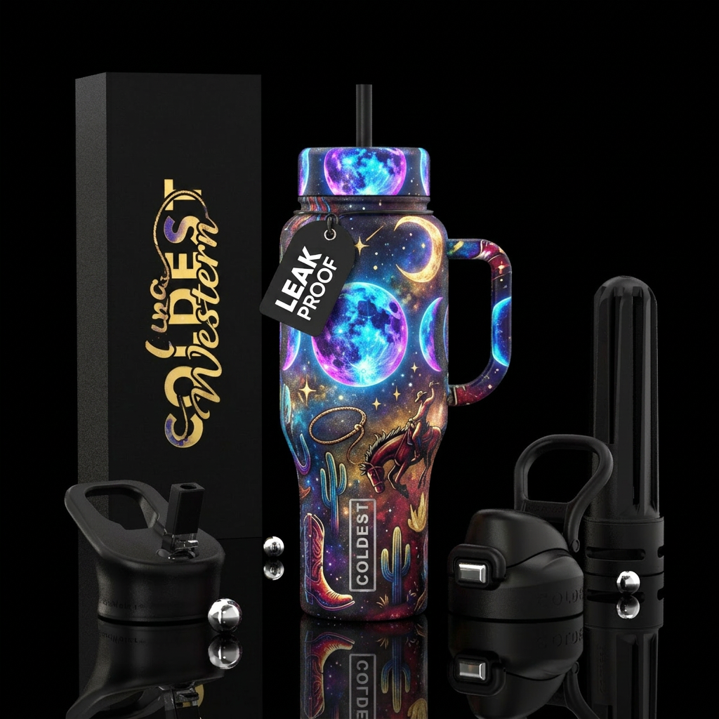 luna western water bottle design
