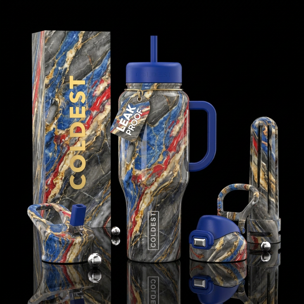 marble france water bottle design