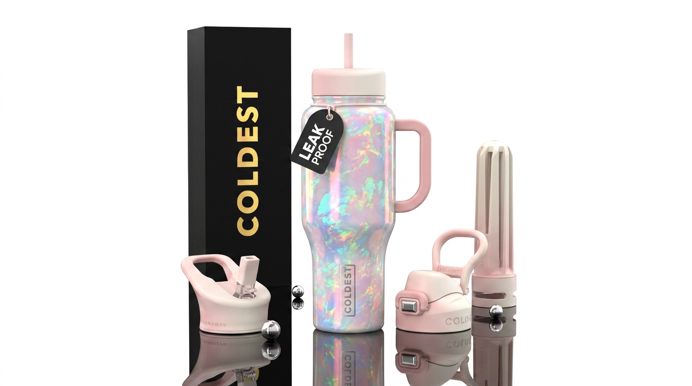 October opal water bottle design