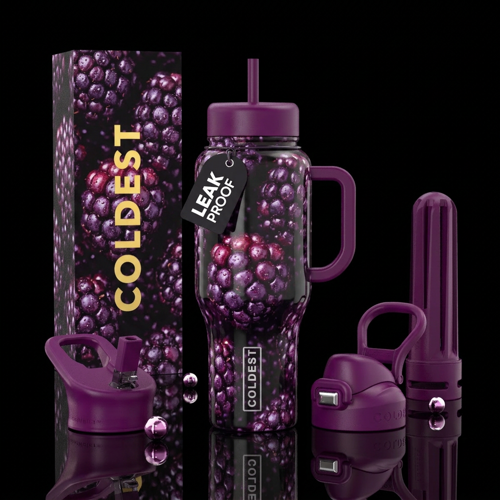 blackberry water bottle design