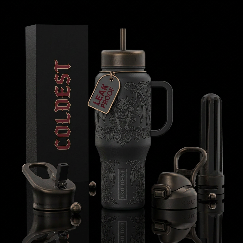 gothic water bottle design