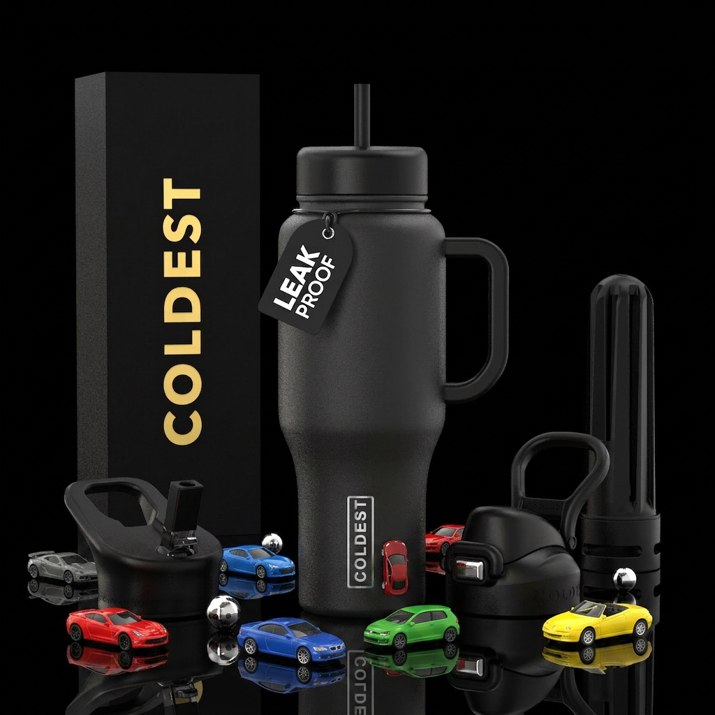 Tiny cars water bottle design