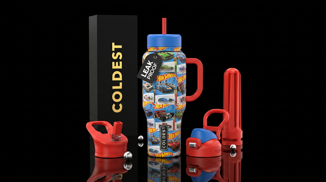 Hot wheels cars water bottle design