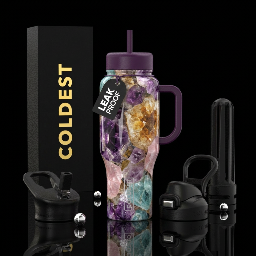 quartz water bottle design