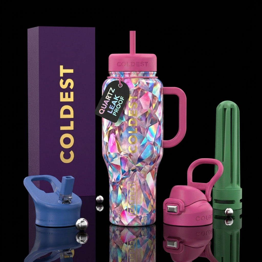 quartz water bottle design