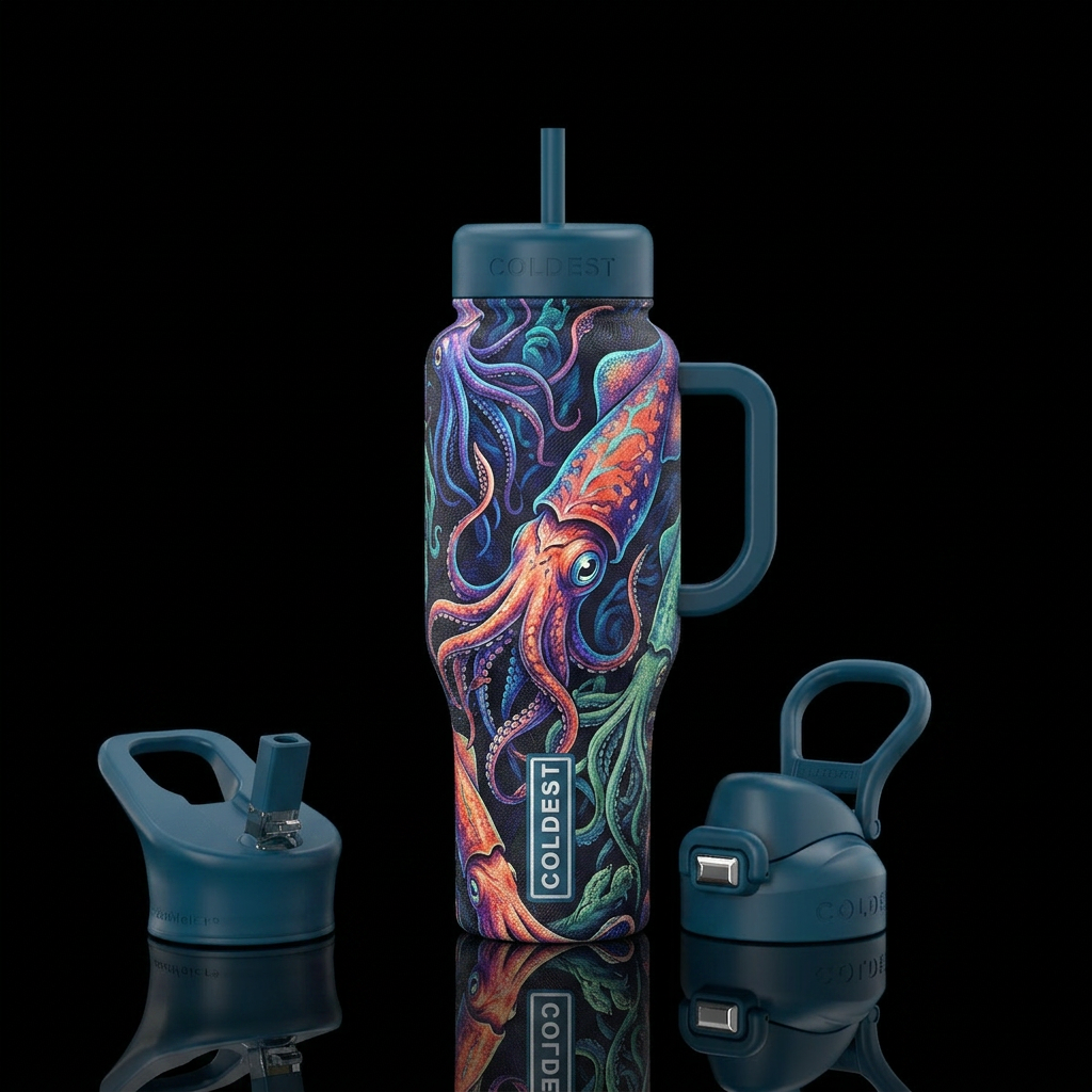 Architeuthis water bottle design