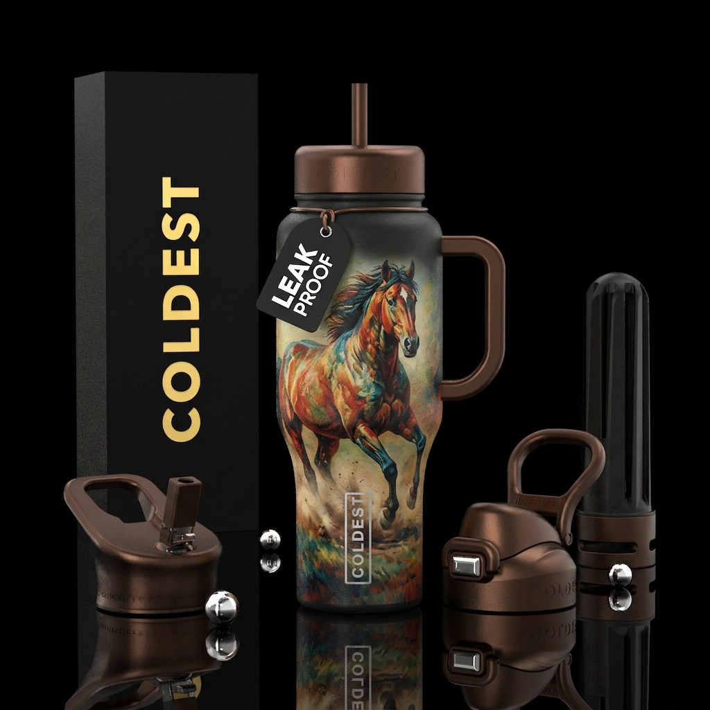 wild horse water bottle design