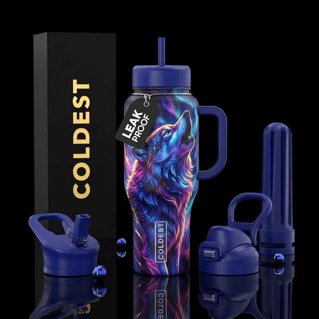 wolf water bottle design